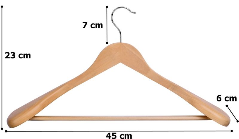 Wieszak drewniany na płaszcze 1 sztuka zdjęcie 2