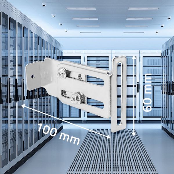 Qoltec Uchwyt na szynę DIN35 do szaf RACK 19" zdjęcie 4