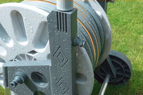 WÓZEK ALU WĄŻ OGRODOWY 4-WARSTWOWY 1/2 50 METRÓW BEST POLSKA ZRASZACZ KPL na Arena.pl