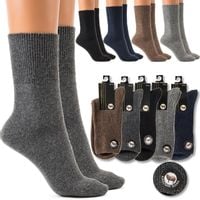 5x KASZMIROWE Skarpety MĘSKIE CIEPŁE BEZUCISKOWE WEŁNIANE PREMIUM