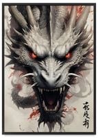 Plakaty w ramie  smok smoki 50x70 cm w czarnej ramie