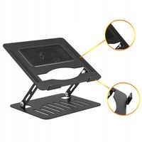 PODSTAWKA POD LAPTOP CHŁODZĄCA 12-17" REGULOWANA ALUMINIOWA NA BIURKO CICHA