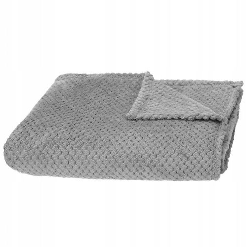 GRUBY KOC CIEPŁY NARZUTA DWUSTRONNA NA ŁÓŻKO KANAPĘ 220x200 cm PLED MIĘKKI na Arena.pl