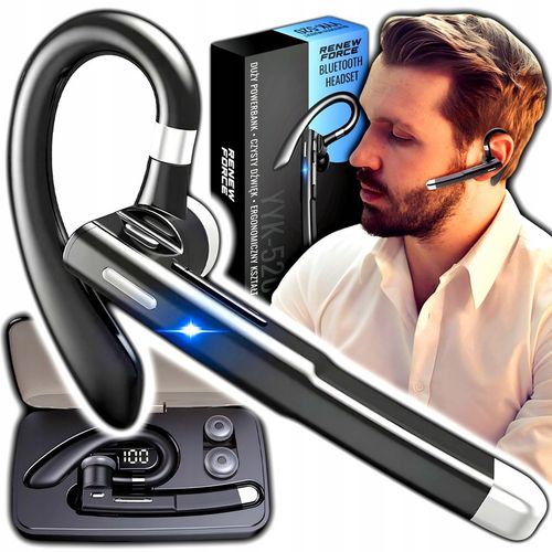 Bezprzewodowa słuchawka do rozmów BLUETOOTH mikrofon dla kierowców do ucha na Arena.pl