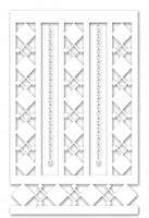 P34 Panel ażurowy nowoczesny geometryczny dekoracja loft premium 90x140