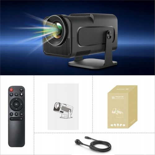 PROJEKTOR RZUTNIK ANDROID TV WIFI FULL HD PRZENOŚNY SMART GŁOŚNIK OBROTOWY na Arena.pl