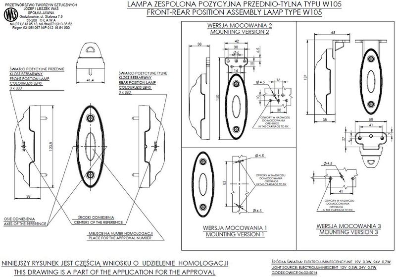 Lampa LED przednio-tylna 12V 24V PRAWA 818P/II zdjęcie 7