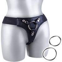 Pas Na Dildo Penisa Sex Strap On Z Obręczami, Uprząż 3 Ringi