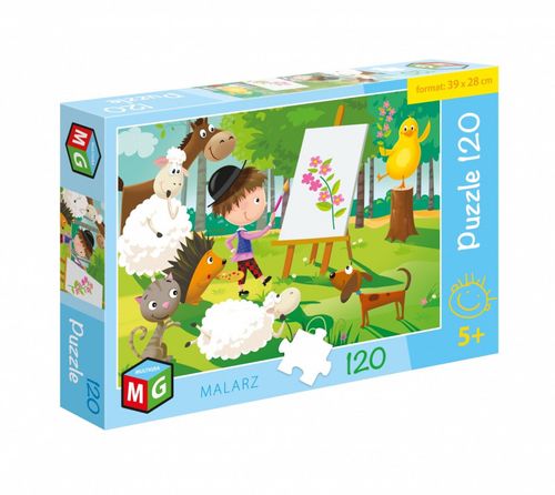 Puzzle 120 Elementów Malarz na Arena.pl
