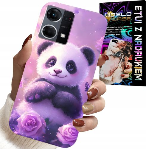 ETUI DO OPPO RENO7 4G - SŁODKA PANDA WZORY DLA DZIECI + SZKŁO na Arena.pl