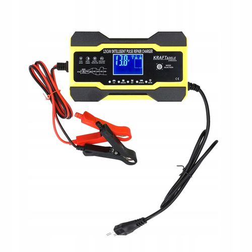 PROSTOWNIK AUTOMATYCZNY AKUMULATOROWY ŁADOWARKA SAMOCHÓD LCD 12V 10A 24V 5A na Arena.pl