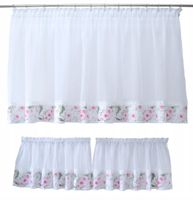 Komplet kuchenny firana zazdrostka in garden kwiat