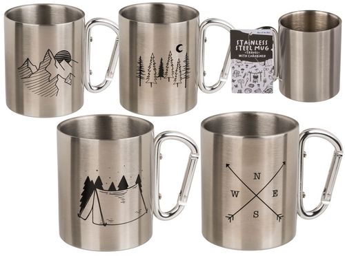 Stalowy Kubek Turystyczny z Karabińczykiem - Las na Arena.pl