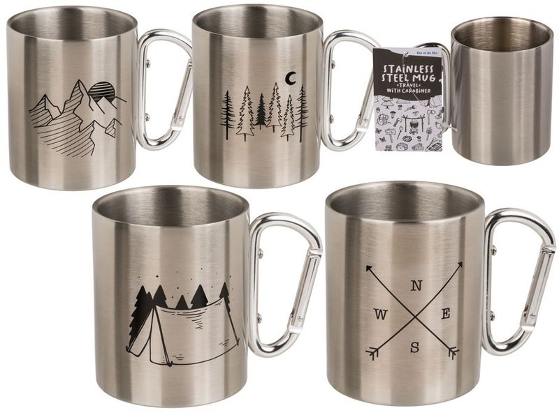 Stalowy Kubek Turystyczny z Karabińczykiem - Las zdjęcie 5
