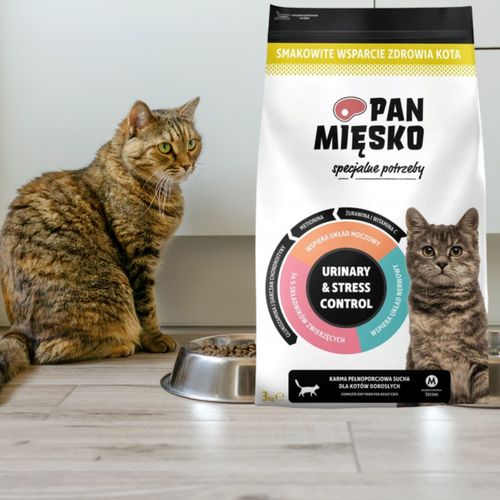sucha karma dla kota pan miesko urinary & stres control 3 kg indyk wołowina na Arena.pl