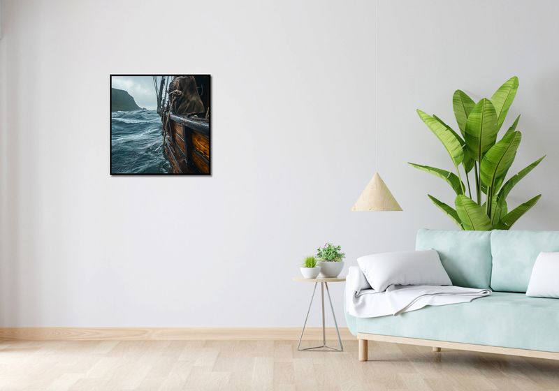 Plakat 60x60cm Statek na Falach zdjęcie 4