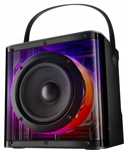 GŁOŚNIK BLUETOOTH Z MIKROFONEM KARAOKE MODE BT 5.4 USB LED MIKROFON 2X na Arena.pl