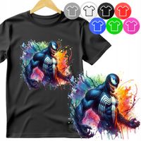 KOSZULKA DZIECIĘCA T-SHIRT - VENOM SPIDER MAR.VEL - M 134-140
