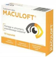 Maculoft 30 kaps LUTEINA zeaksantyna DHA cynk OCZY
