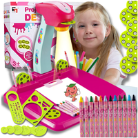 projektor do nauki rysowania rzutnik zestaw kreatywny szablony + kredki