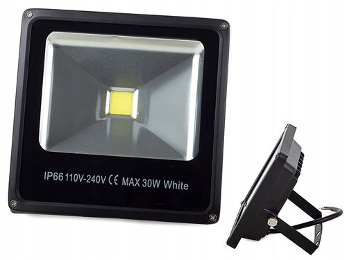 Oświetlacz Halogen Led Cob 30W Zimny Biały - W-Wa na Arena.pl