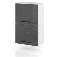 Szafka Kuchenna Wisząca Klapowa Modułowa 40cm Spremium Szary Połysk