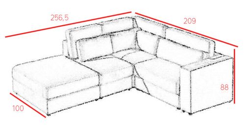 Narożnik Modułowy Palermo XII na Arena.pl