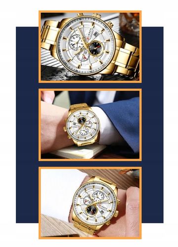 CURREN ELEGANCKI ZEGAREK MĘSKI DATOWNIK CHONOGRAF na Arena.pl