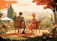 Plakat 18x13cm Retro Randka