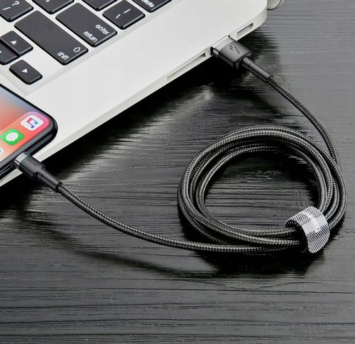 Kabel do Iphone 1m 12 11 X 8 7 BASEUS mocny oplot na Arena.pl