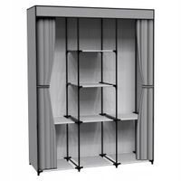 Garderoba z półkami 8 SONIA antracyt z kurtyną