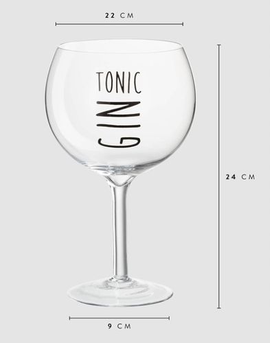 J-Line kieliszki do ginu, 4 szt. szklanek do wina Gin Tonic 180ml. na Arena.pl
