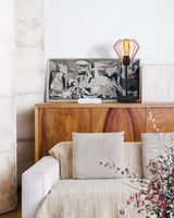 Lampka stołowa w loftowym stylu TAZA LOFT - metalowa konstrukcja