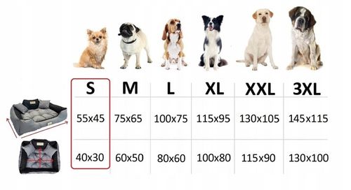 Legowisko dla Psa Kota Kanapa Kojec Z imieniem S 55x45 cm Różne kolory na Arena.pl