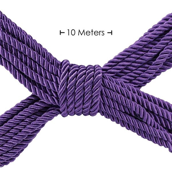 Polyester Bondage Rope - 32.8 Ft / 10 M - Purple zdjęcie 2