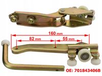 Wózek Rolki Drzwi Bocznych Przesuwnych Komplet 3 szt KPL do VW T4 90-04