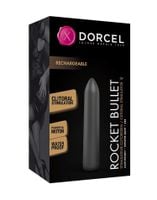 wibrator rocket bullet dorcel czarny 9 cm wodoodporny