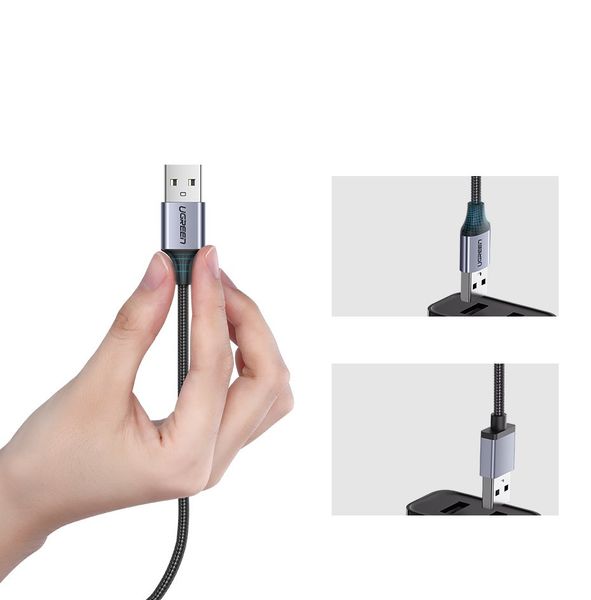 Kabel przewód USB - micro USB 1m szary zdjęcie 8