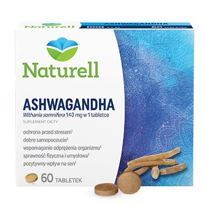 Naturell Ashwagandha suplement na stres 60 tabl. zdjęcie 1