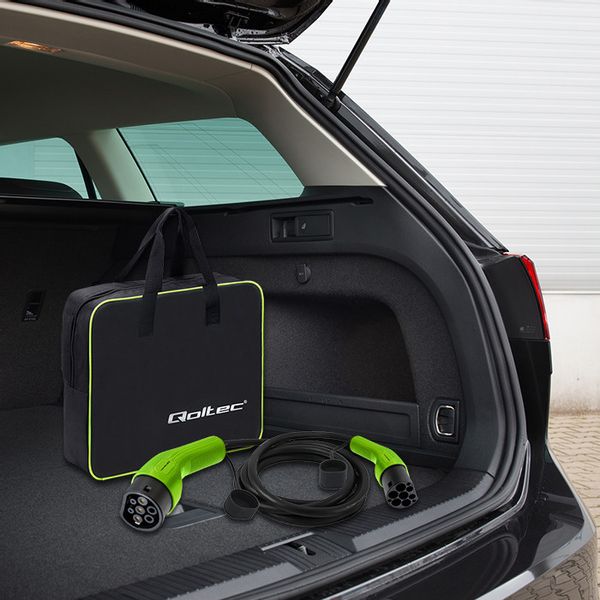 Qoltec Kabel EV Typ 2 do ładowania samochodu | 22kW | 32A | 5m zdjęcie 8