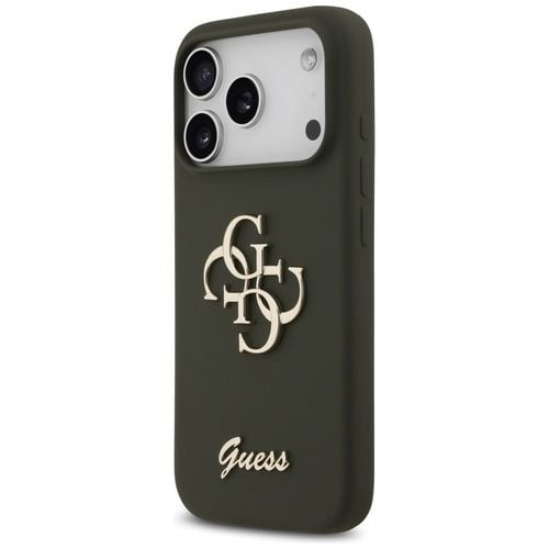 Etui Guess Silicone Big 4G Script do iPhone 17 Pro Max khaki na Arena.pl
