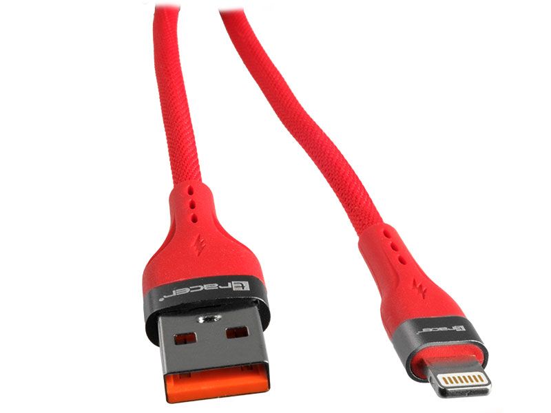 Kabel USB A - Lightning 1m Tracer, 48W, czerwony zdjęcie 3