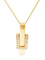 naszyjnik koszyczek z kryształami (c9992au)