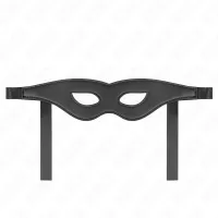 kink skorzana maska model 1 czarna 30x7 cm - komfort i regulacja