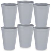 6x Kubki Plastikowe Wielorazowe Turystyczne Piknikowe do Napojów 300 ml
