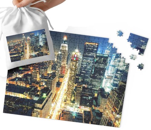 PUZZLE - PIĘKNE WIDOKI NOWY JORK WIELE WZORÓW 252el + WORECZEK na Arena.pl