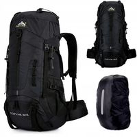 Plecak turystyczny trekkingowy plecak górski 70L Traper 3 BLACK
