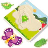 drewniane puzzle montessori dla dzieci motylek mwz-3155