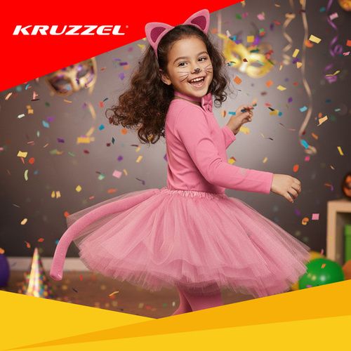 Strój Kotka - Różowy 4El. Kruzzel 26517 na Arena.pl