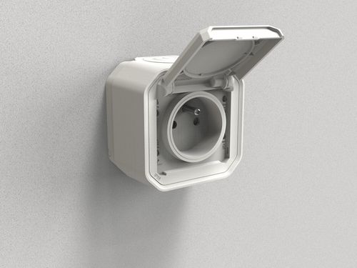 Nowe Plexo - Gniazdo 2P+Z zaciski automatyczne, komplet natynkowy 16A-250V~- białe - Legrand 069781L na Arena.pl